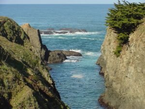 Mendocino cliffs and beach